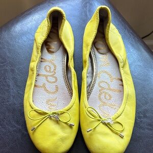Sam Edelman Yellow Ballet Flats